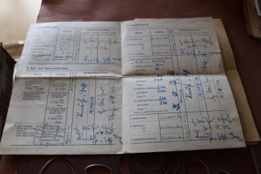 Leistungsbogen und Leistungskarte für Erwerb des K-Scheins der Hitler-Jugend  Mainz 1940